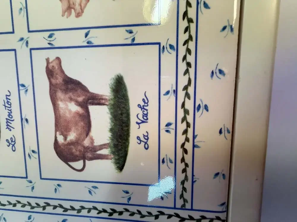 Linda Grayson Farm Animal Decorative Ceramic Tile Wall Art